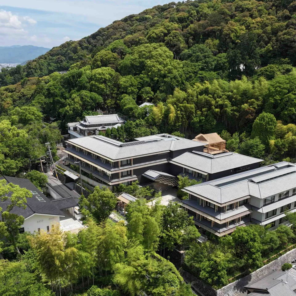 Banyan Tree Higashiyama Kyoto aerial view