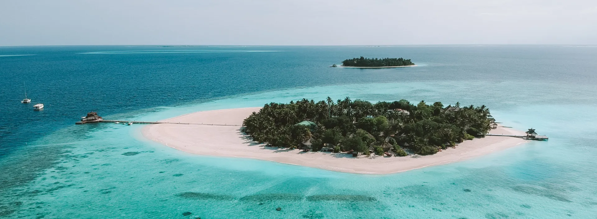 Hotel on an island in the Maldives