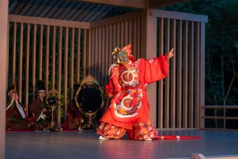 Noh performance in Kyoto, Japan